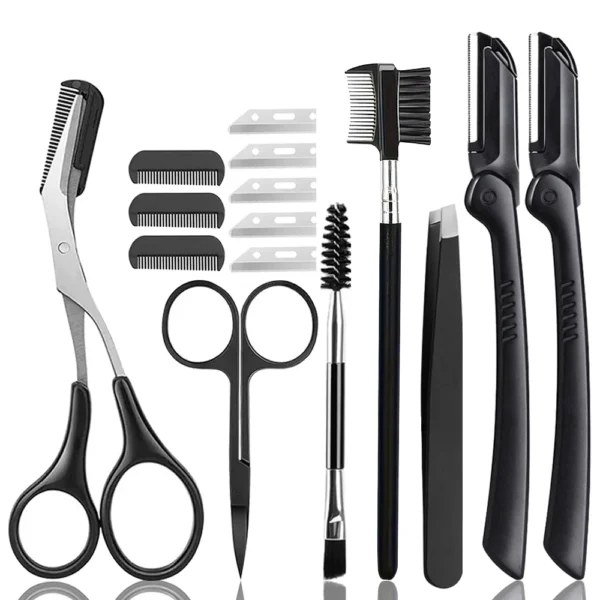 15PCS Eyebrow Razor Set
